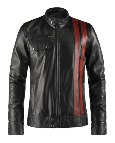 Frankenstein Black Leather Jacket