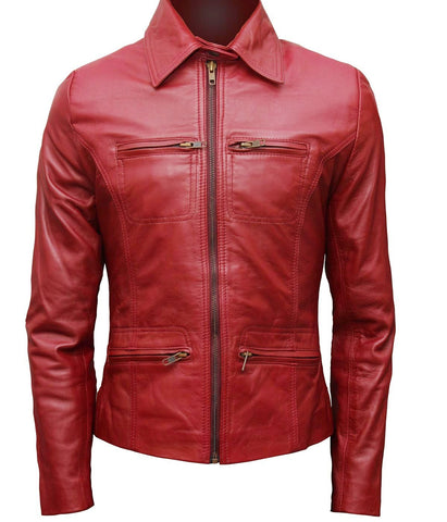 Once Upon A Time Jacket - Emma Swan Red Leather Jacket