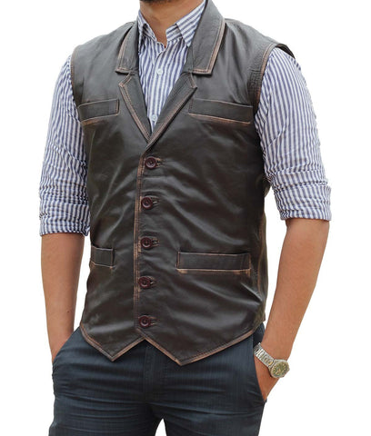 Hell on Wheels Cullen Bohannan Real Leather Vest