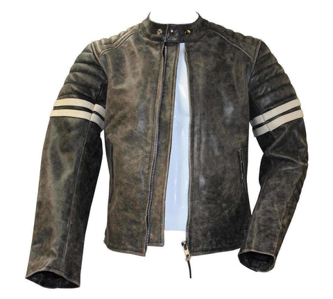 Vintage Fight Club Biker Leather Jacket